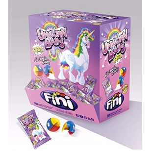 Fini Unicorn Balls Fizz Candies 200 Units Sin Gluten Free